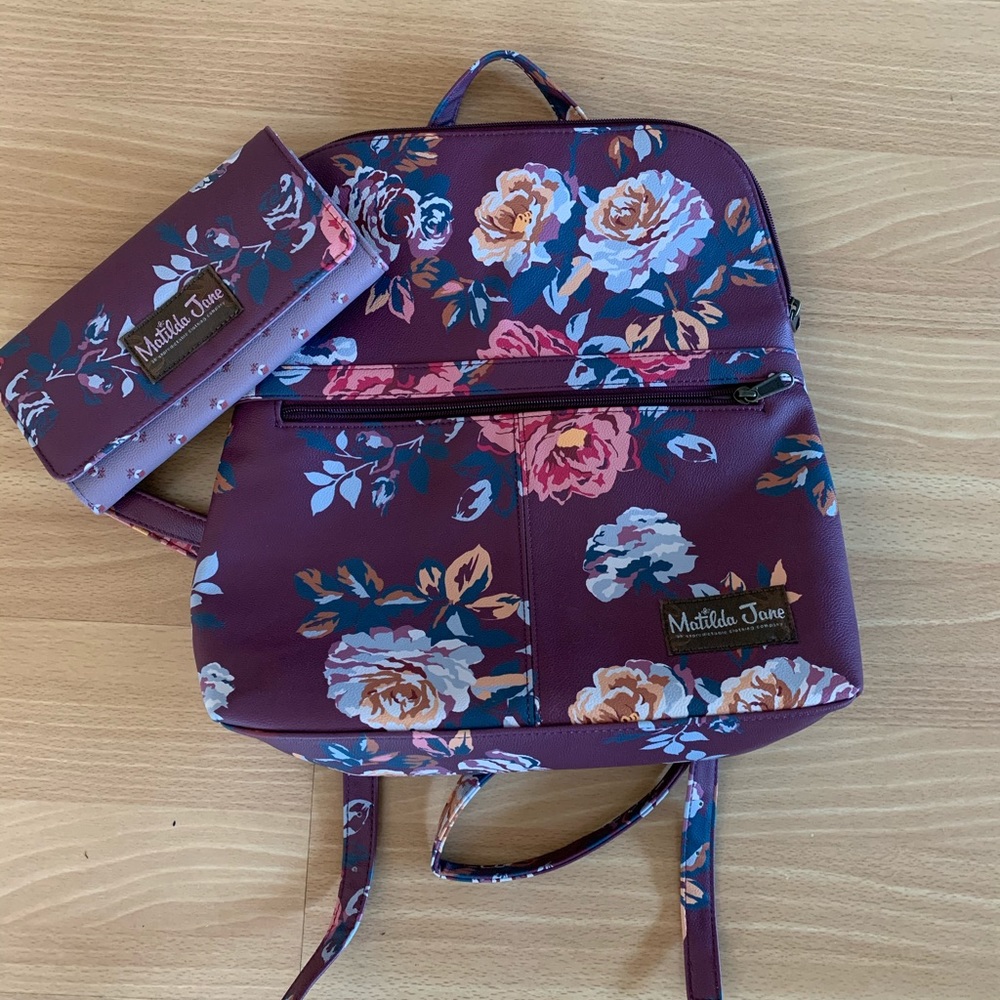 Matilda Jane backpack and wallet
